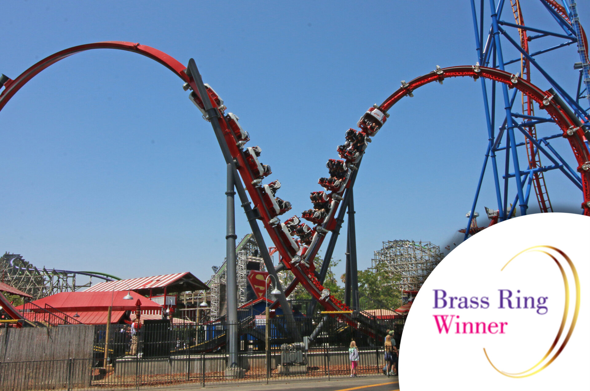 Harley Quinn Crazy Coaster Six Flags Discovery Kingdom (California