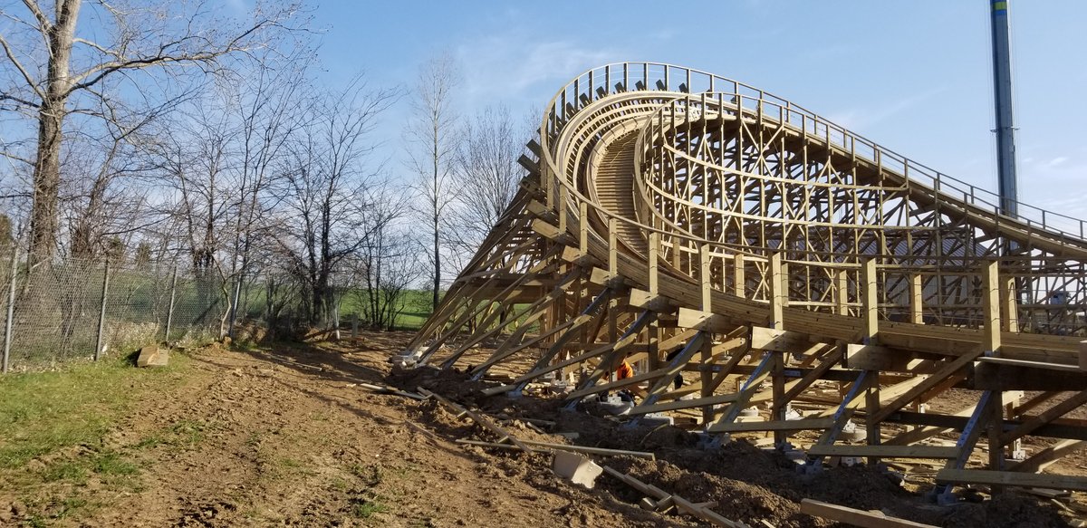 Wooden Coaster Structure Top Head of Wodan Editorial Image - Image of  complex, entertainment: 79938445