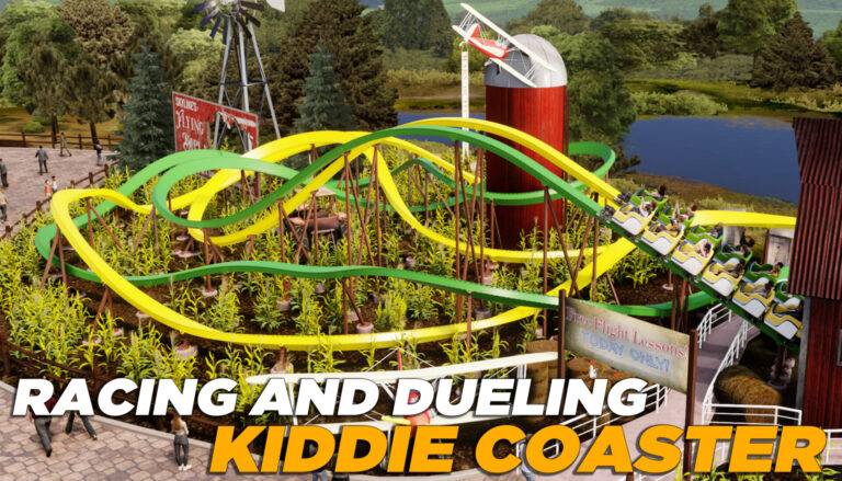 Racing Kiddie Coaster Banner