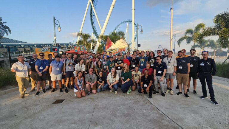 Group photo at Pipeline at SeaWorld Orlando from SKYnext 2023