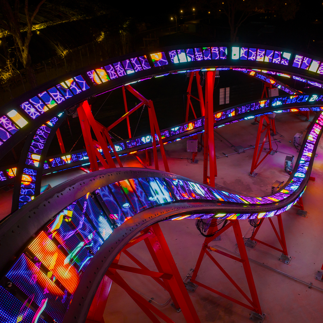 AURORA track-mounted LED display