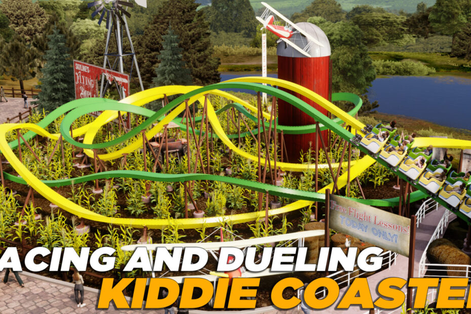 Racing Kiddie Coaster Banner