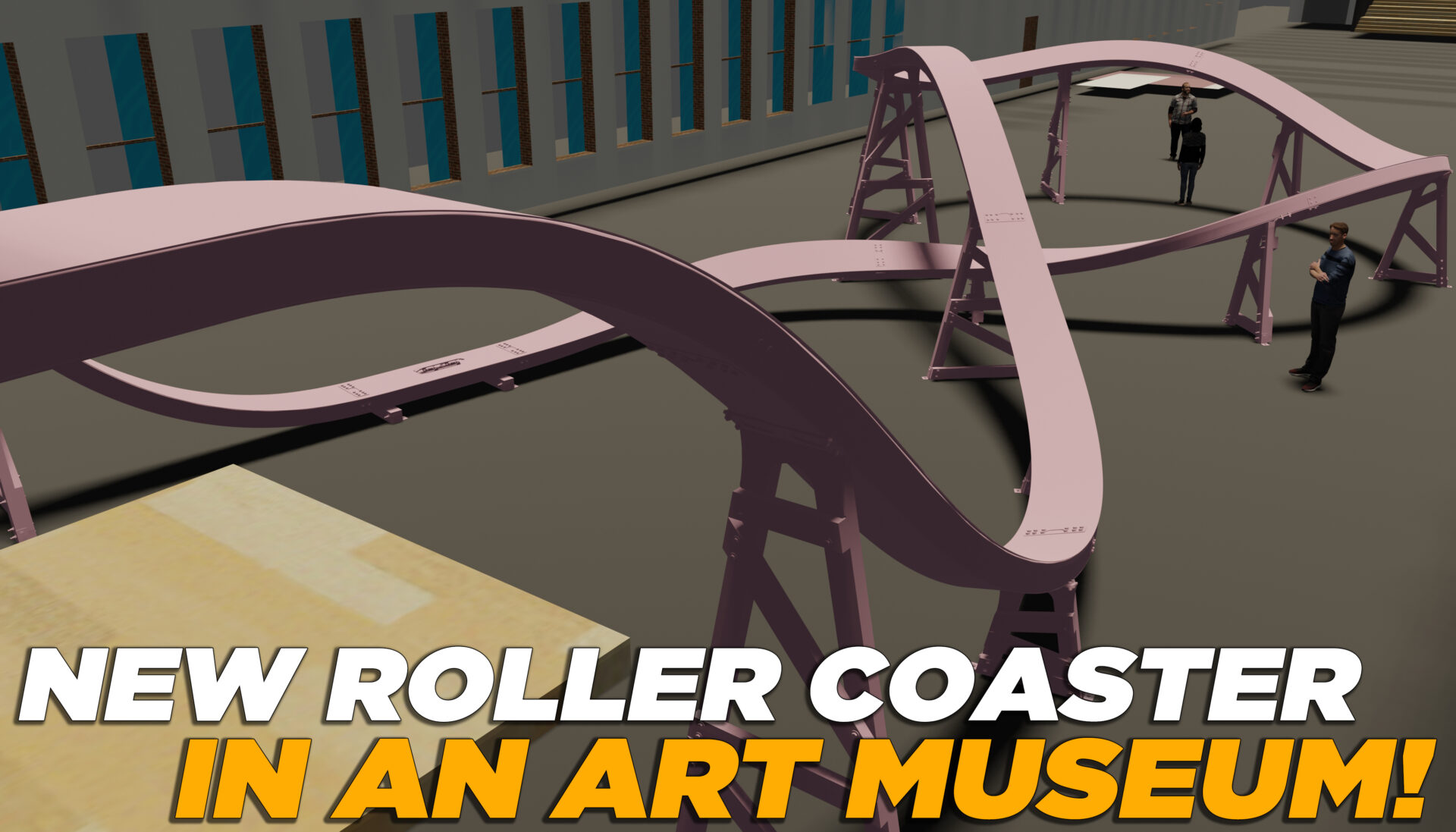 New Roller Coaster in an Art Museum!