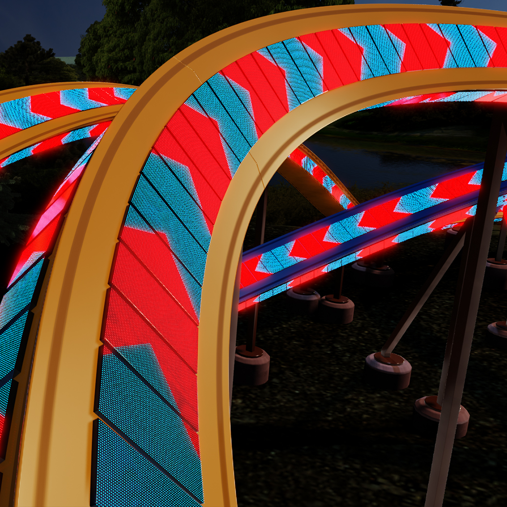 Roller Coasters with Eye-Catching Designs